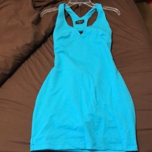 XS, aqua blue, Bebe dress